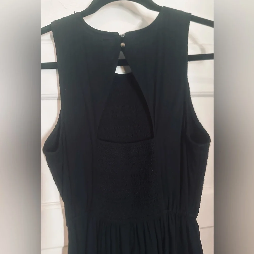 A&F smocked bodice maxi dress